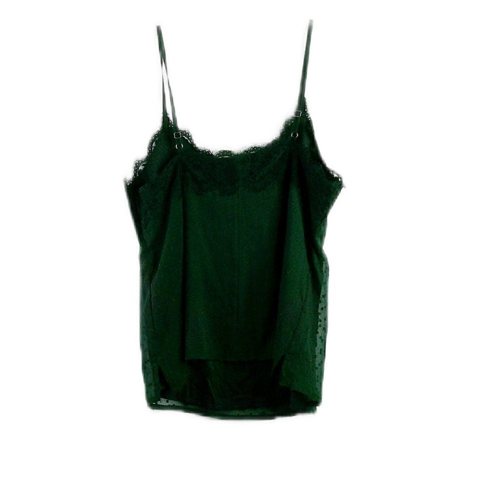 Abercrombie & Fitch - Green Swiss Dot/Lace Camisole - Small - Picture 3 of 5